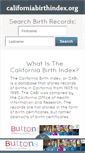 Mobile Screenshot of californiabirthindex.org